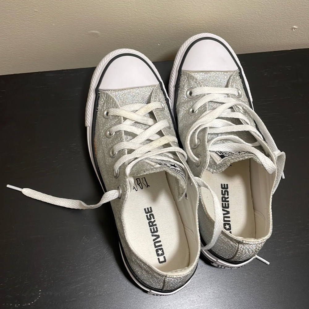 Converse All Star Gray sparkly for woman